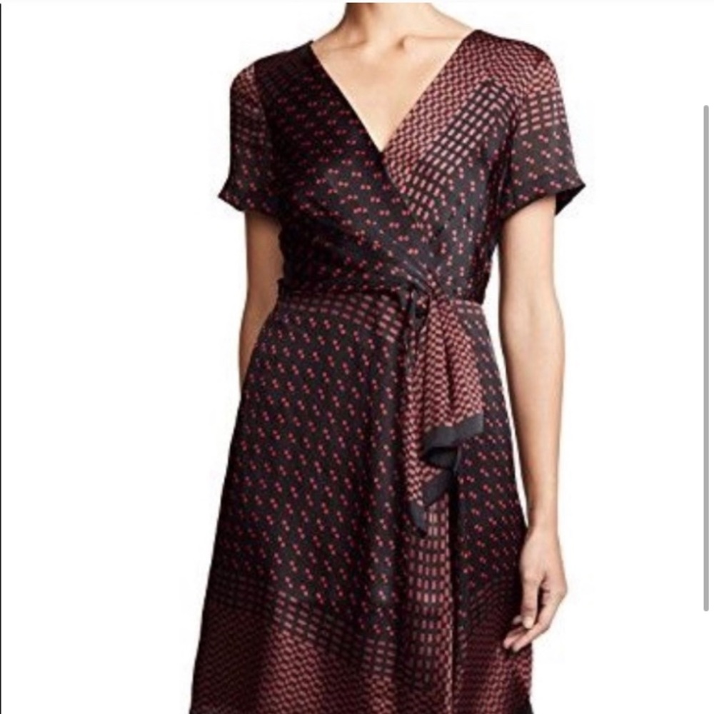 Club Monaco Black and Red Tarteen Dress (sz 8) NWT